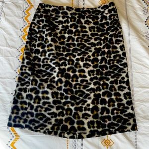Leopard print skirt